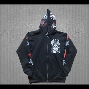 Baphomet hoodie full zip SMALL Size solve et coagula
